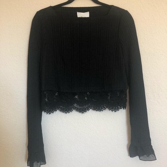 3.1 Phillip Lim Rib Top with Combo Lace - Picture 5 of 8